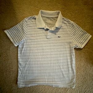 Vineyard Vines Blue and White Edgartown Polo